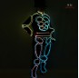 DMX 512 programmable optic fiber led glowing costume